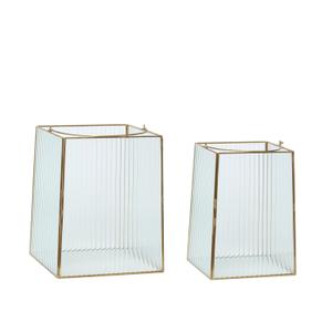 151301-lanterns-hubsch-interior-ripple-x2-transparent-brass-25x25x31-20x20x28-cm