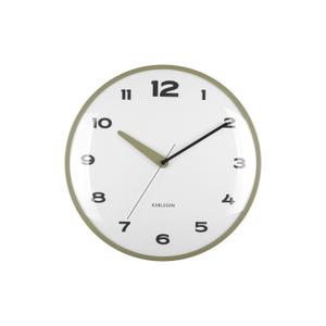 ka6028gr-wall-clock-karlsson-brisk-dome-army-green-1x40-cm