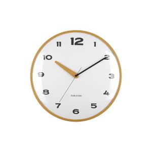 ka6028ye-wall-clock-karlsson-brisk-dome-ochre-yellow-1x40-cm