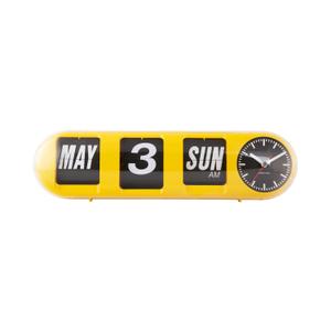 ka6032ye-wall-clock-karlsson-tube-flip-bright-yellow-10x13-5-cm