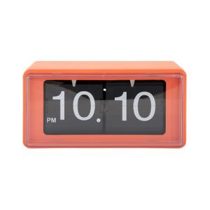 ka6055or-wall-clock-or-table-clock-karlsson-retro-boxed-flip-bright-orange-20x10x10-cm