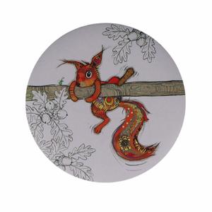 magr21u14-round-magnet-ap-squirrel-kiub-kook-multicolour-one-size