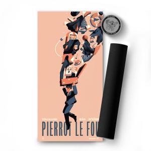 kb902plaksgpierrotv-poster-kubbick-pierrot-le-fou-v-orange-black-45x90-cm