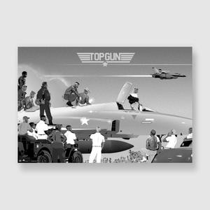 kb909plaksgtopgunv-poster-kubbick-top-gun-v-black-white-61x91-5-cm