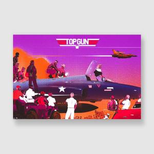 kb910plaksgtopgunr-poster-kubbick-top-gun-r-purple-orange-white-61x91-5-cm