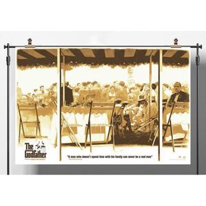 kb913plaksgparrain-poster-kubbick-le-parrain-limitee-serigraphie-brown-white-61x91-5-cm