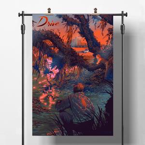 kb915plaksgdrivev-poster-kubbick-drive-v-black-blue-orange-61x91-5-cm