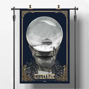 kb917plaksgcitizen-poster-kubbick-citizen-kane-blue-black-gray-61x91-5-cm