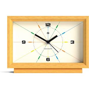 kb989man-holh708lo-wall-clock-kubbick-hollywood-hills-chene-yellow-black-one-size