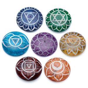 sob18-ash-catching-incense-holder-carved-stealite-stone-pebble-puckator-chakra-multicolour-2-5x6x6-cm